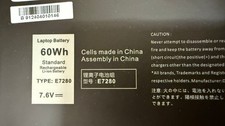 Lot Of 100 Genuine 60Wh 7.6V Battery For Dell Latitude E7280 E7480 7490 picture