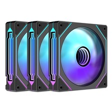 Prism4 X3 120mm ARGB Case Fans,Infinity Mirror RGB Light Effect 5V 3PIN Mothe... picture