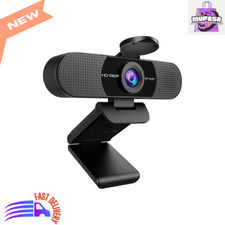 1080P Webcam with 2 Mics, 90° FOV, USB for Zoom, Skype, YouTube, Plug-n-Play picture