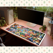 Pokemon Starter Evolutions Collage Desk Mat Mouse Pad Anime Gaming Large picture