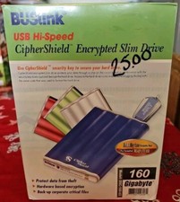 Buslink USb Hi Speed Ciphershield Encrpted Slim Drive - 160 Gig picture