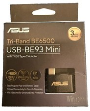 New Asus USB-BE93 Mini Tri-Band BE6500 Wi-Fi 7 Type-C Wireless Network Adapter picture
