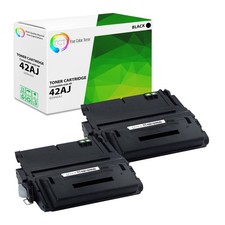 2Pk TCT Premium 42AJ Q5942A Black Jumbo for HP 4240 4240N 4250 Compatible Toner picture