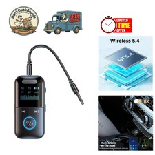 Compact Bluetooth 5.3 Adapter with HD Mic - Perfect for Car and Home Systems picture