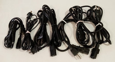 Electronic Power Cords 3 Prong and 2 Prong Lot of 7 Longwell Kawasaki I-Sheng picture
