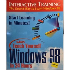 SAMS Teach Yourself Windows 98 Interactive Training Learn in 24 Hours NOS Sealed picture