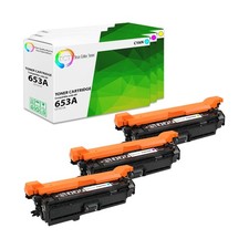 3Pk TCT Premium 653A C M Y for HP MFP M680Z M680F Compatible Toner Cartridge picture