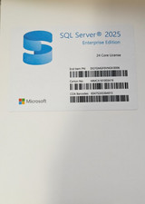 Microsoft SQL Server 2025 Enterprise - Single Server Perpetual - 24 Core (USB) picture