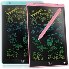 [2 Pack] Genialba LCD Writing Tablet 8.5-Inch Colorful Doodle Board, Toddler Lea picture