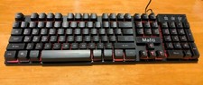mafiti RK100 3 Color LED Backlit Gaming Keyboard USB Wired Mechanical Switches picture