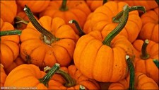 Landscape pumpkin fall halloween october orange Custom Gaming Mat Desk picture