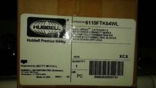 Hubbell Premise Wiring 6110Ftk64wl Wiring Block,6-110/64-Pair With Legs picture