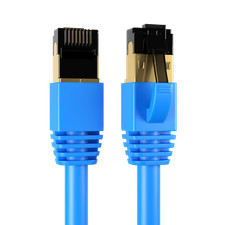 CAT8 Ethernet Cable Super Speed 40Gbps LAN Wire 0.5FT- 75FT Blue Multipack  LOT picture