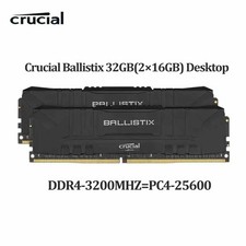 Crucial Ballistix DDR4 3200MHz 32GB(2×16GB) RAM Desktop Memory DIMM 288PIN Black picture