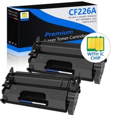 2Pack CF226A Toner Cartridge For HP 26A LaserJet Pro M402dn M402dw M402d Printer picture