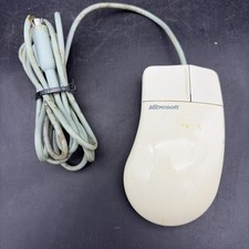 Vintage Microsoft 2 Button PS/2 Rollerball Mouse Port Compatible Part #55306 picture