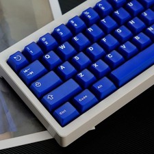 114 Keys Blue Jelly Keycap Cherry Doubleshot Translucent Fits 60/65/75 Pct picture