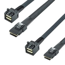 10Gtek SFF-8643 to SFF-8087 Mini SAS HD Cable, SAS 3.0 to 2.0, 0.8m, 2-Pack picture