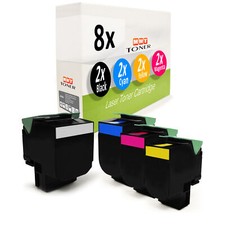 8x Cartridge for Lexmark C-544-DW X-546-DTN X-544-DN X-548-DTE C-543-DN picture