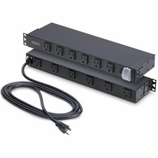 StarTech 12-Outlet Rackmount PDU, 1U Server Power Strip, Wide-Spaced Right-Angle picture