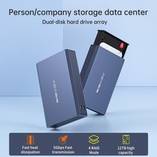 Acasis Dual Bay 2.5 Inch USB-C to SATA HDD SSD RAID Enclosure picture