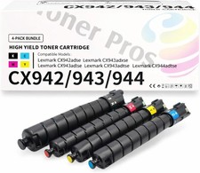 Toner Cartridge for Lexmark CX942/CX943/CX944 83D0HK0/83D0HC0/3D0HM0/83D0HY0 picture