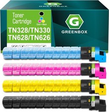 GREENBOX  TN626 TN328 Toner (4 PACK , 28,000 PAGE YIELD) B C M Y new picture