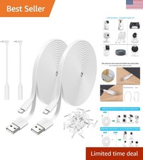 25FT Extra Long & Waterproof Extension Cable for Wyze & Blink Cameras (2 Pack) picture