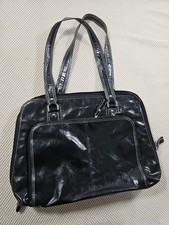 Samsonite Faux Leather Laptop Bag Black Shiny  picture