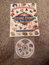 ART EXPLOSION Seasons, Events, & Holidays Clip-Art For Windows Manual & CD 1995 picture
