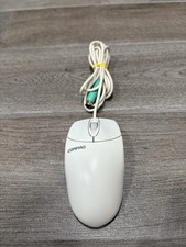 Compaq Logitech M-S48a Two Button  Mechanical Roller Ball Mouse UNTESTED picture