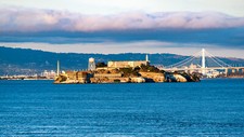 Landscape architecture bridge water sea island alcatraz Custom Gaming Mat Desk picture