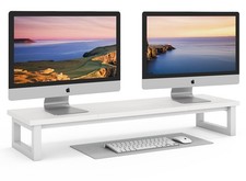 YAOHUOO Dual Monitor Stand Riser, 39Inch Large Monitor Stands for 2 Monitors picture