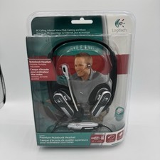 Logitech Premium Notebook Silver/Black Neckband Headset picture