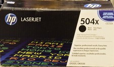 Genuine OEM HP 504X Black LaserJet Toner Cartridge CE250X in original sealed box picture