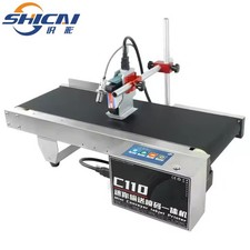 Mini Conveyor Inkjet Printer 12.7/25.4mm Production Date QR Code Barcode picture
