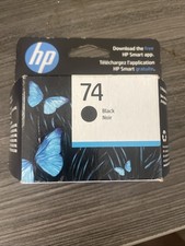 HP 74 Original Ink Cartridge Black DeskJet OfficeJet Exp 10/2024 picture