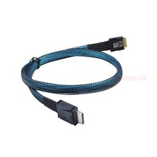 SFF-8654 Slimline SSD Data Active to SFF-8611 4i OcuLink PCIe Adapter Cable 50cm picture