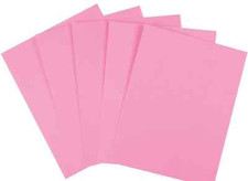BRIGHT COLOR LT PINK CARD STOCK 50 SHEET INVITATION SCHOOL PROJECT POSTER MENU picture