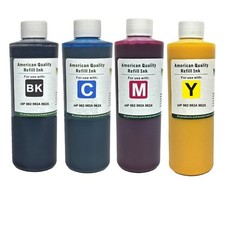 Ink Refill Kit BKCMY Pigment Ink for HP 982 982A 982X-Premium Refill Ink-4X500ml picture
