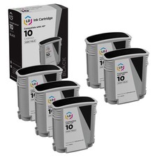 LD Products Replacement for HP 10 / C4844A 5PK HY Black Ink Cartridges picture