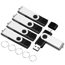4GB 5-Pack USB2.0 Type-C Flash Drives EASTBULL FAT32 USB C Flash Drive Bulk picture