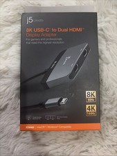 J5Create JCA465 8K USB-C to Dual HDMI Display Adapter, For macOS or Windows picture