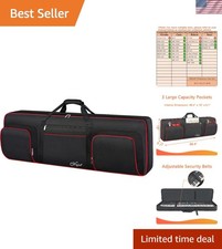 Lightweight 76 Key Keyboard Case - Adjustable Straps for Musicians' Ease picture