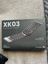 ProtoArc XK03 Ergonomic Foldable Keyboard For iPad, iPhone, Tablet, Laptop. picture