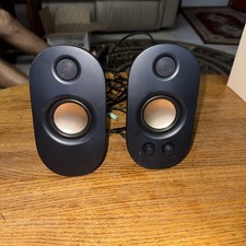 onn AC Powered Computer Speakers with Volume and Bass Controls, 7.32