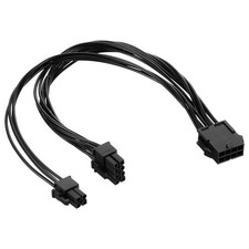 EPS 12V 8 Pin Female To ATX 8/4 Pin Male Power Extension 11.8 Inch CPU Black picture