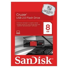 SanDisk Cruzer 8GB USB Flash Drive 8 GB External Hard Drive Retail Box NEW copy picture