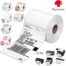 Phomemo 4x6 2x2 3x3 Thermal Shipping Label Self-Adhesive for Zebra/Munbyn/Rollo picture