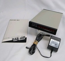 Packard Bell Super Modem 300 / 1200 IS/EM Manual And Power Supply Vintage 80s picture